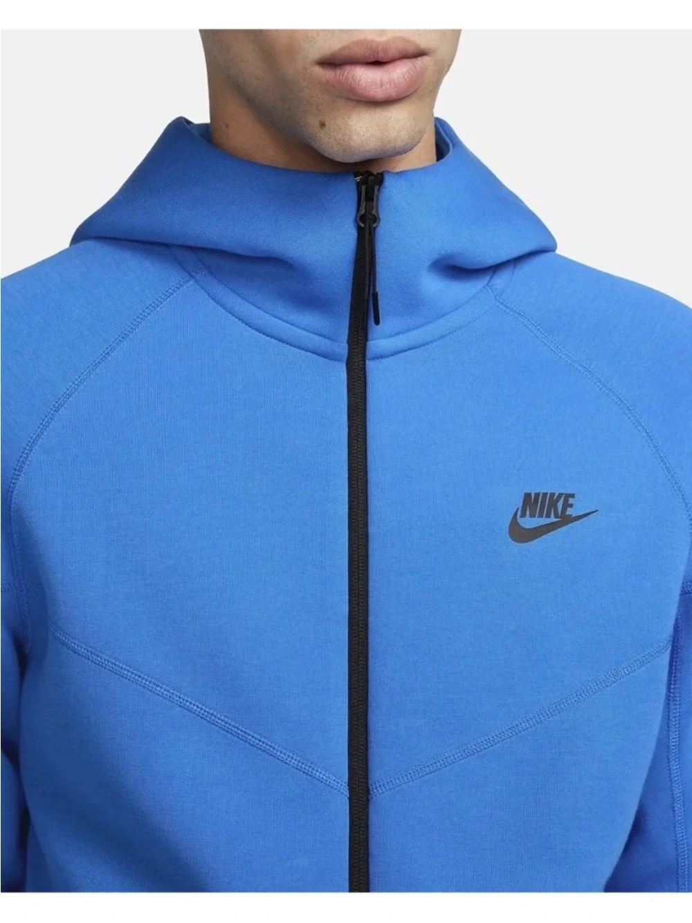 Nike Sportswear Tech Fleece Windrunner  Men’s Blue Full-Zip Hooded Jacket